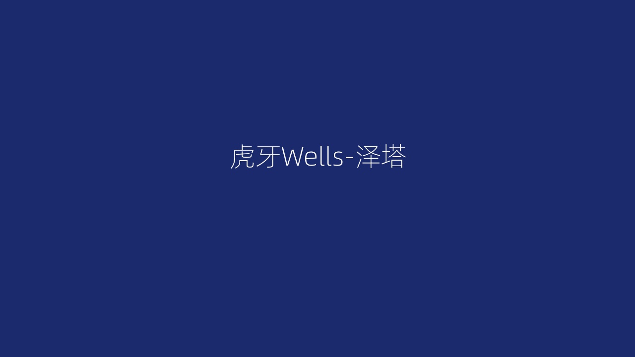 虎牙Wells-泽塔
