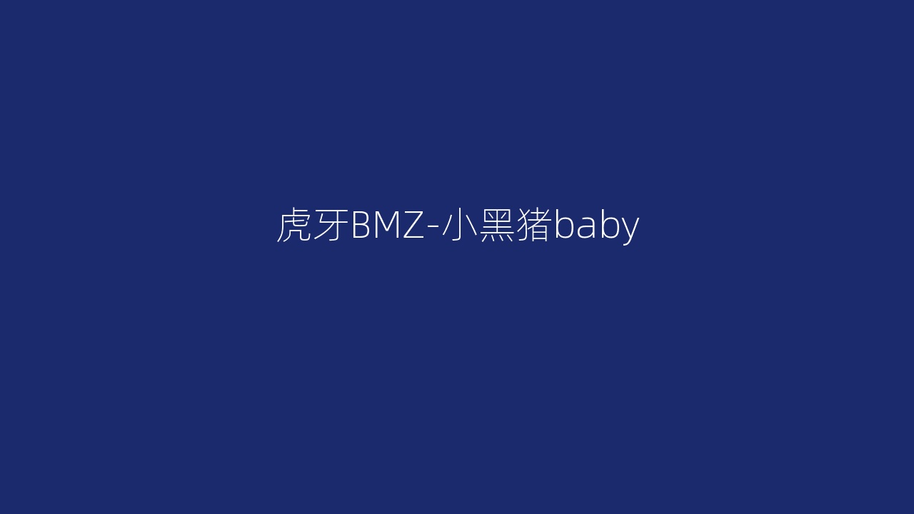 虎牙BMZ-小黑猪baby